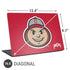 Ohio State University OSUBuckeyes Light Grey Universal Laptop 16.6in (13.4 x 9.7in) Skin